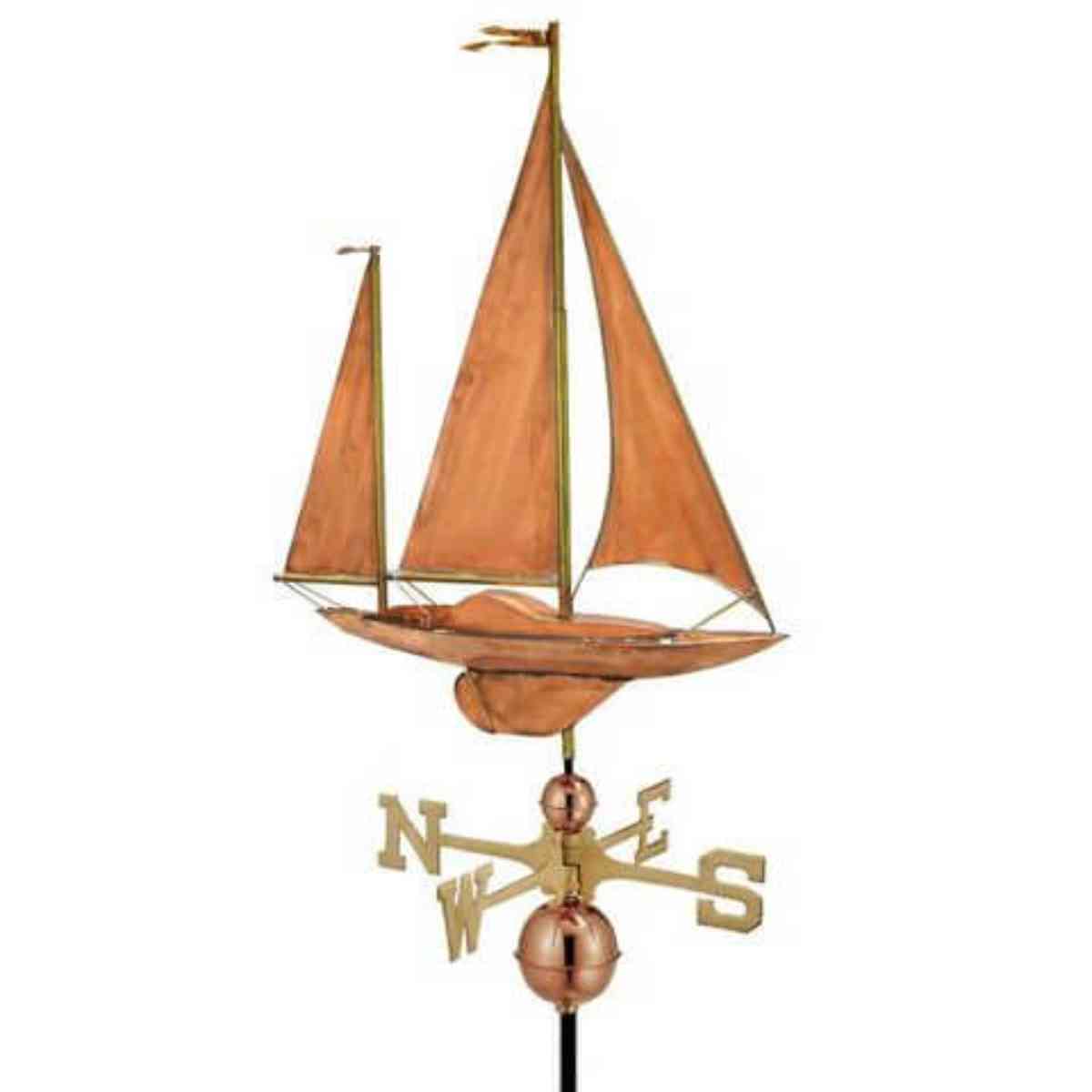 Large Copper Sailing Boat Weathervane.jpg Large Copper Sailing Boat Weathervane